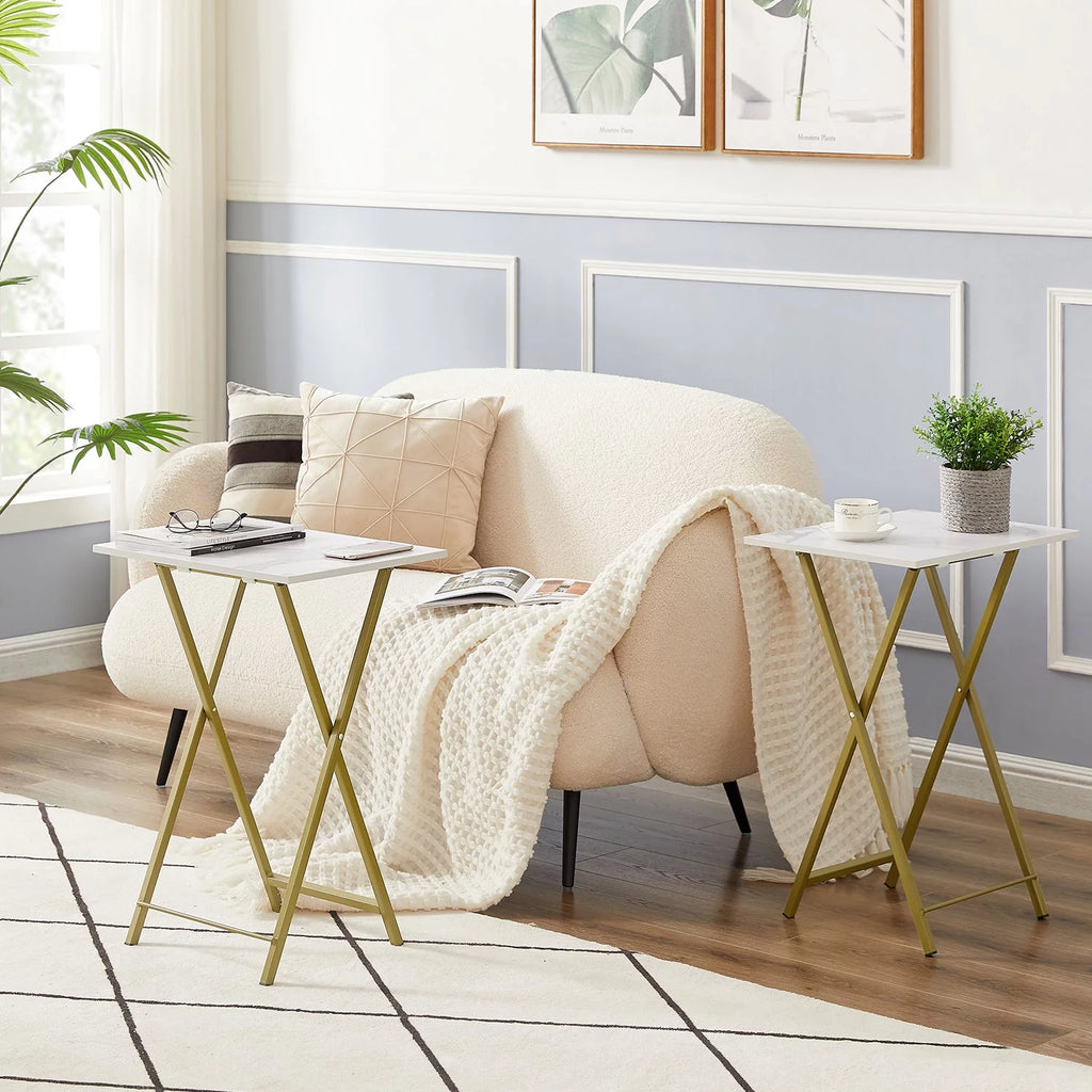 3-Piece Coffee Table Set with 2 TV Tray Table G40544