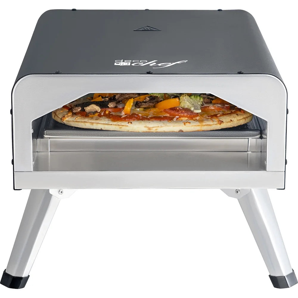 Electric Pizza Oven with 12-Inch Ceramic Stone and Grill L15465