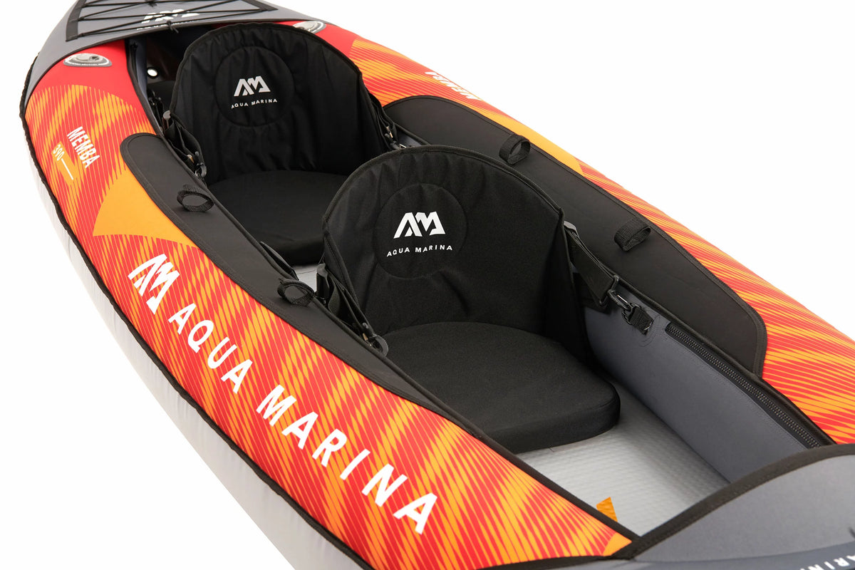 Inflatable Touring Kayak with Carry Bag, Paddle, Fin, Pump K347