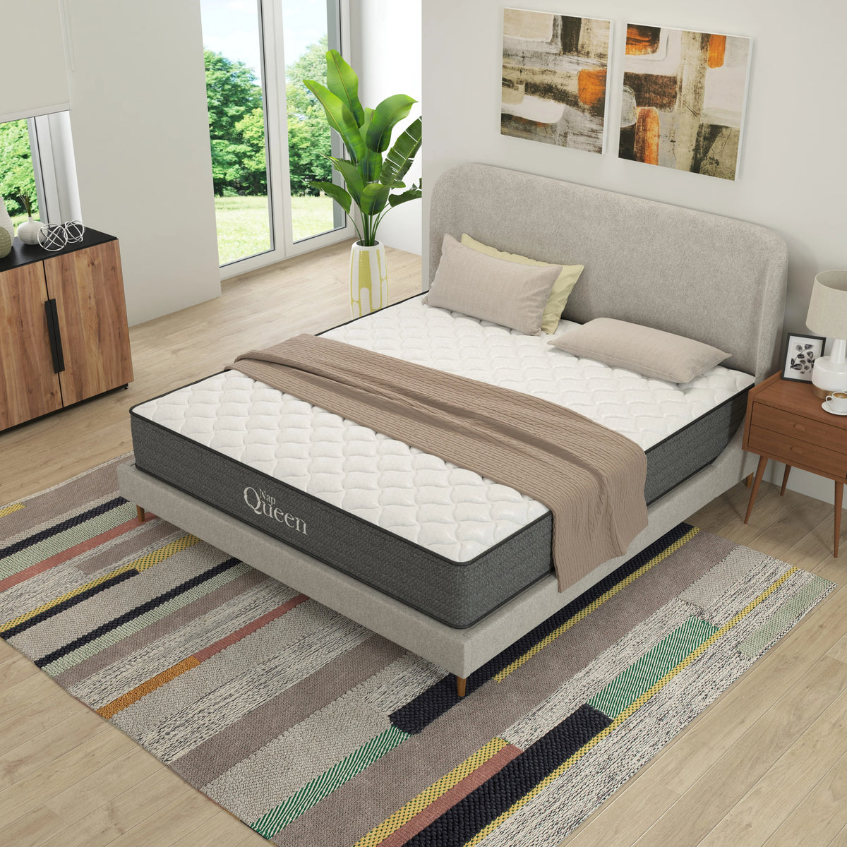 Queen Size Hybrid Memory Foam Pocket Spring Mattress O18838