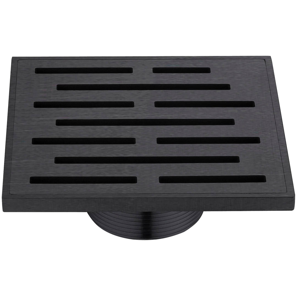 Square Shower Drain 5 inch Dark Brown R172