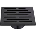 Square Shower Drain 5 inch Dark Brown R172