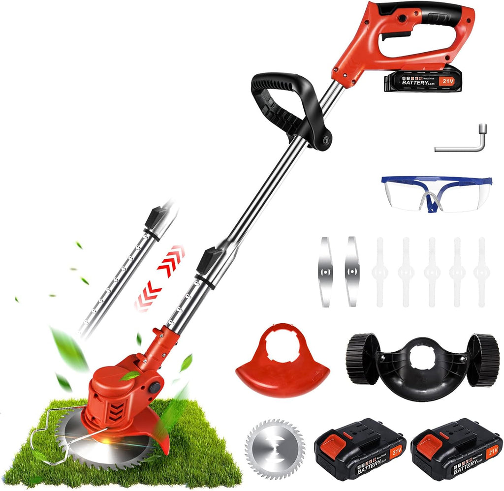 21V Cordless String Trimmer with 2 Batteries B555715