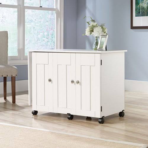 Soft White Sewing & Craft Cart U61476