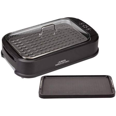 Black Electric Indoor Grill and Griddle F76439