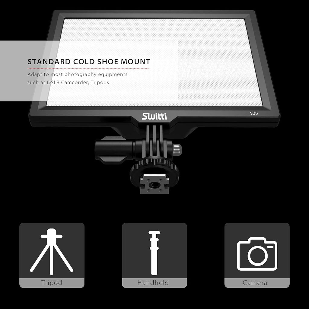 LED Video Light Panel for DSLR Cameras, 3200K-5600K, CRI95+, Pack of 2 N632