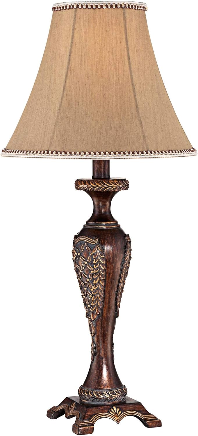 Bronze Brown Candlestick Table Lamp with Dimmer G134218