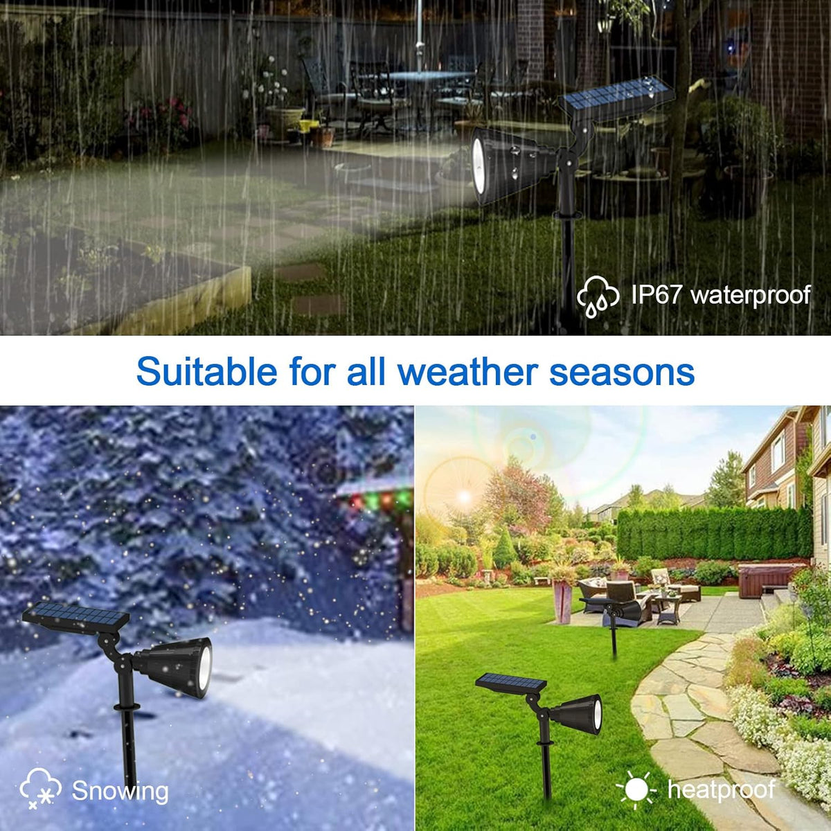 4 Pack Adjustable Solar Spot Lights G25630