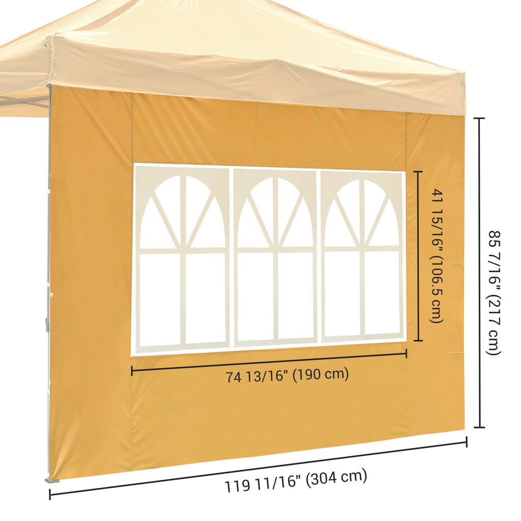 UV30+ Privacy Window Sidewall for 10x10ft Canopy Camping 2 Pieces S70444