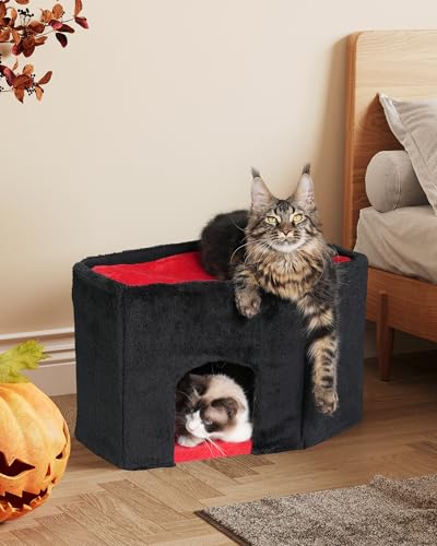 Beige Cat Tree Tower with Perch and Scratching Post F343