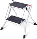 2 Step Folding Non-Slip Ladder 330Lbs Capacity Q9888
