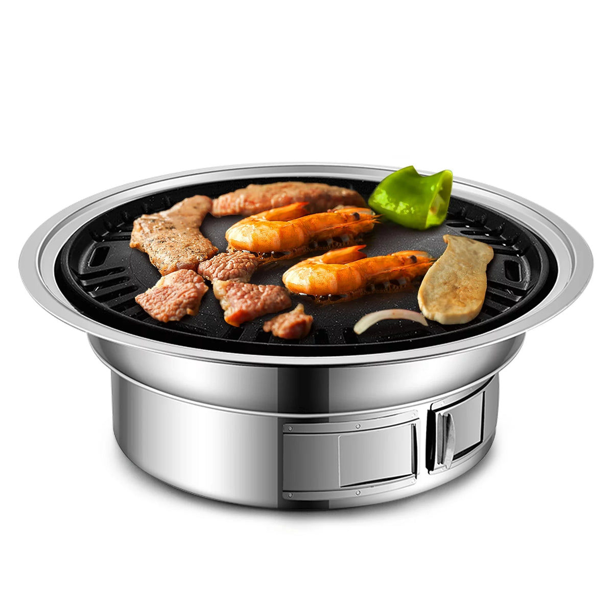 Charcoal Grill Non-stick Portable Stainless Steel BBQ Grill M53838