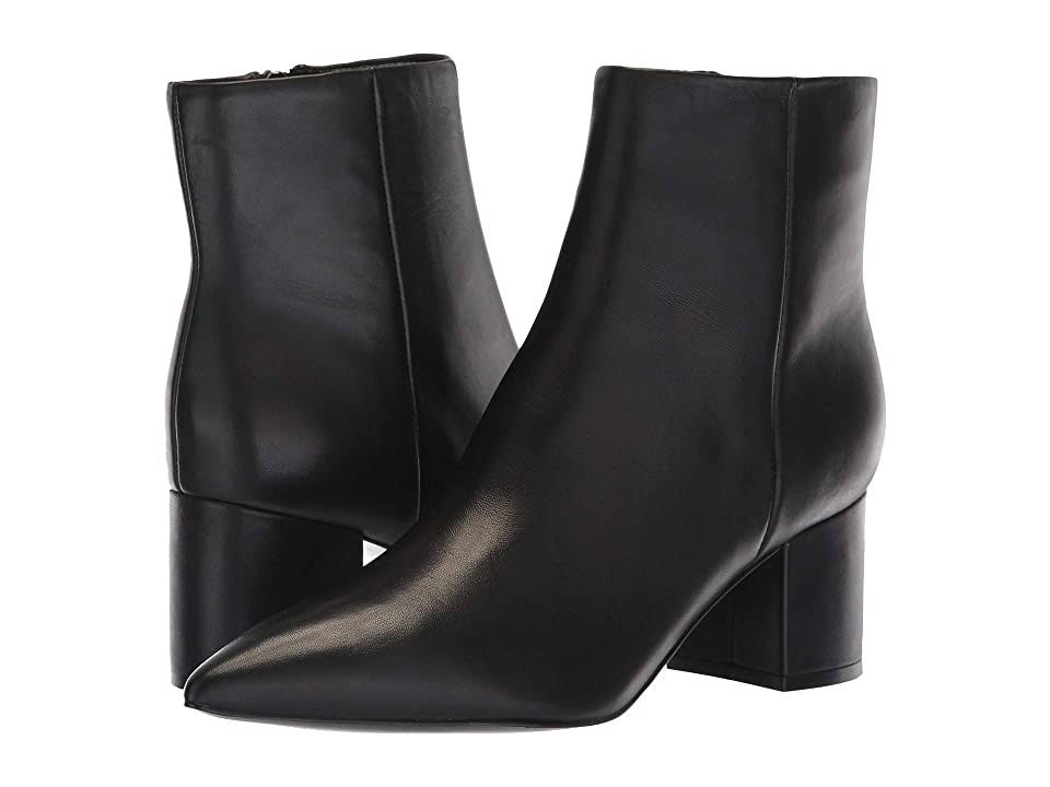 Black Leather Jarli Shoes M8682