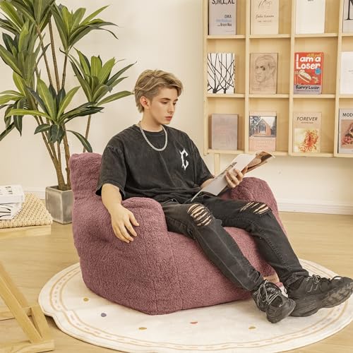 Black Bean Bag Chair with Memory Foam M40478