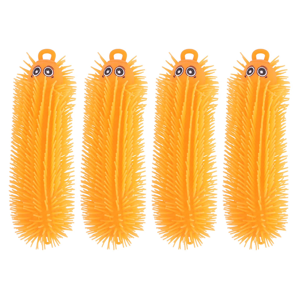 Toys Puffer Ball Caterpillar Sensory Flashing Inflatable Rubber K2604