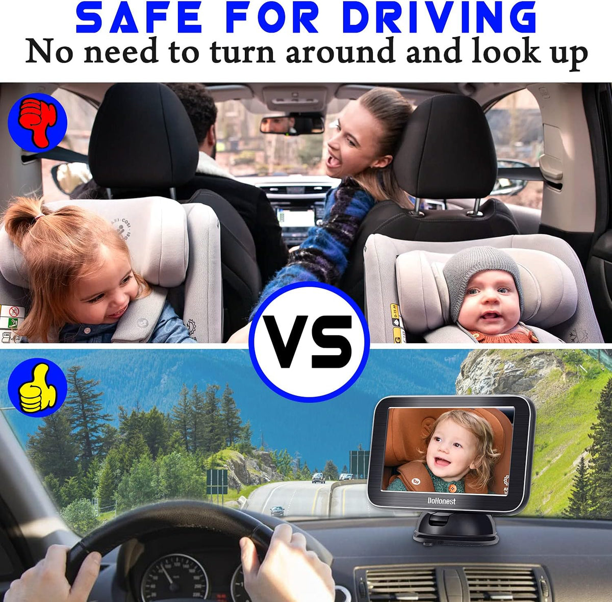 5'' AHD 1080P IR Night Vision Baby Car Camera H44661