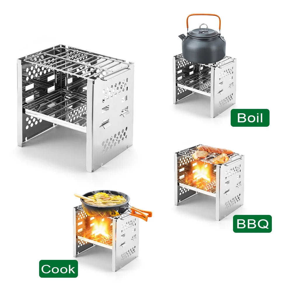 Stainless Steel Wood Burning Stove R92993
