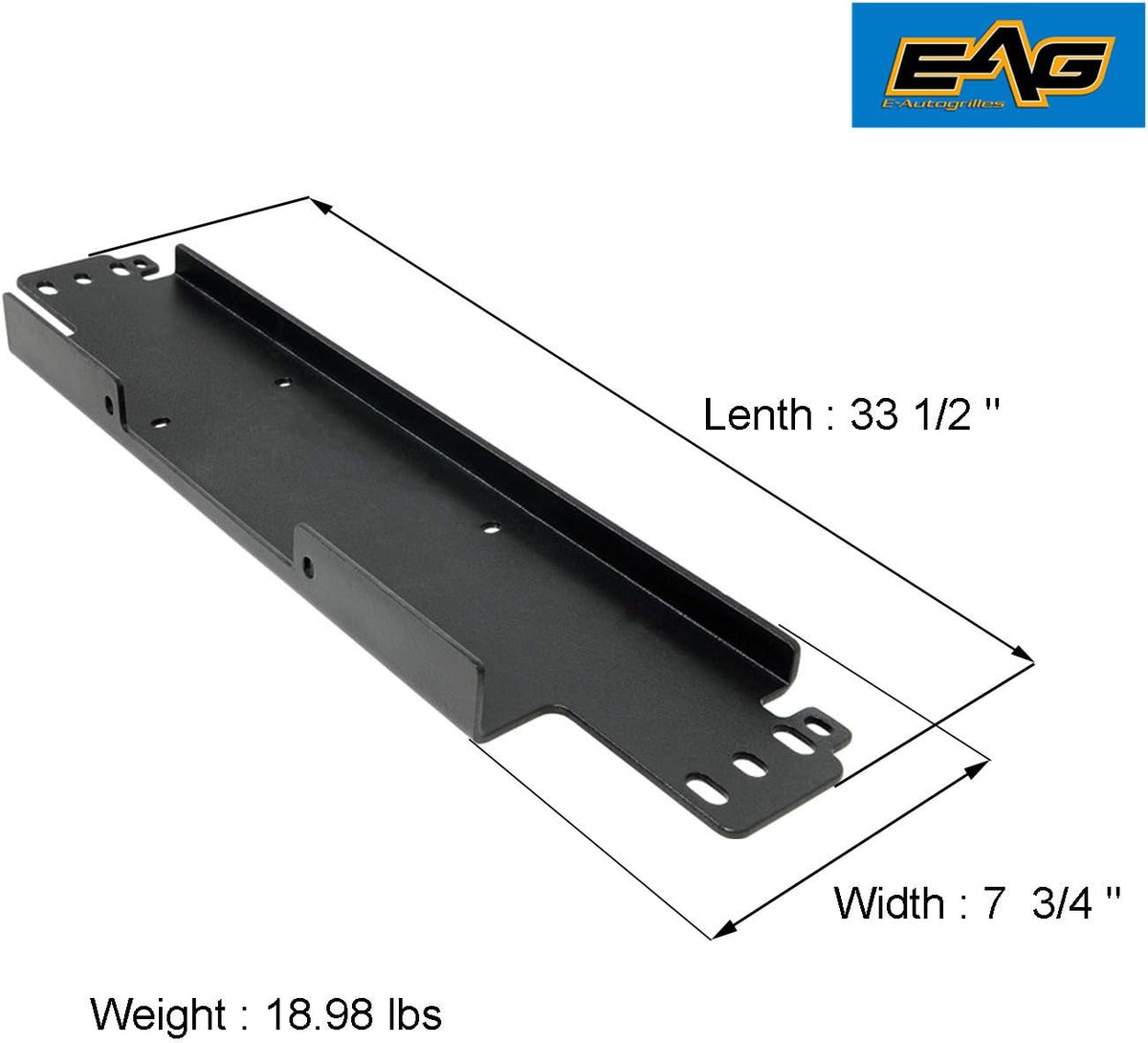 Winch Mounting Plate 12000 lbs Capacity S852