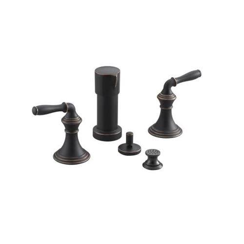 Oil-Rubbed Bronze Vertical Spray Bidet Faucet with Lever Handles V540704