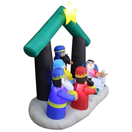 Christmas Inflatable Nativity Scene with Three Kings J10009