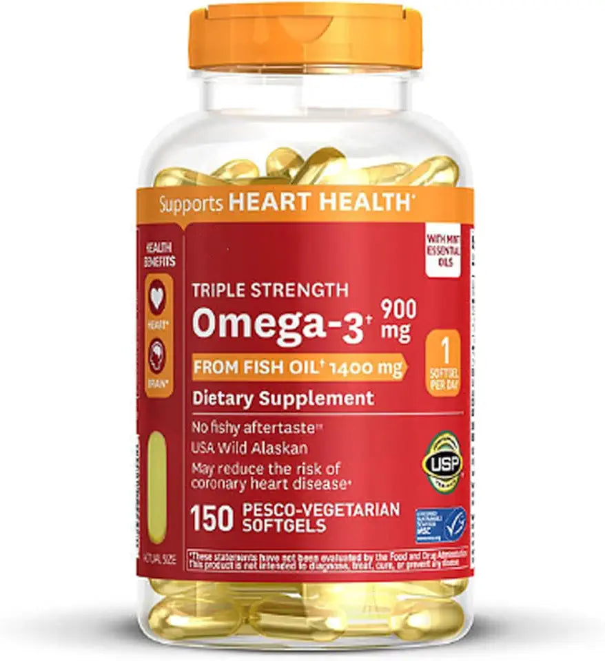 Triple Strength Omega-3 Fish Oil 900 mg 150 ct D32374