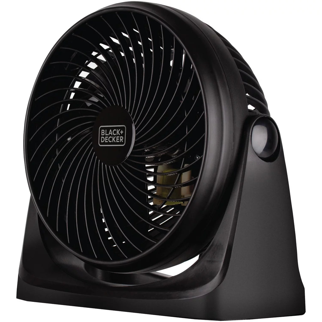7 Inch Electric Portable Table Fan with Adjustable Tilt, Black K6843