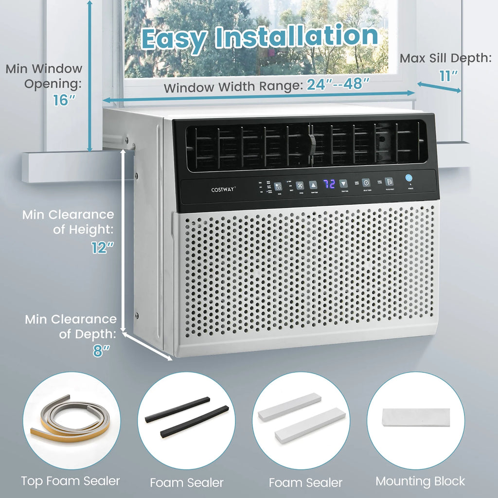 6000 BTU Window Air Conditioner with Remote O3408