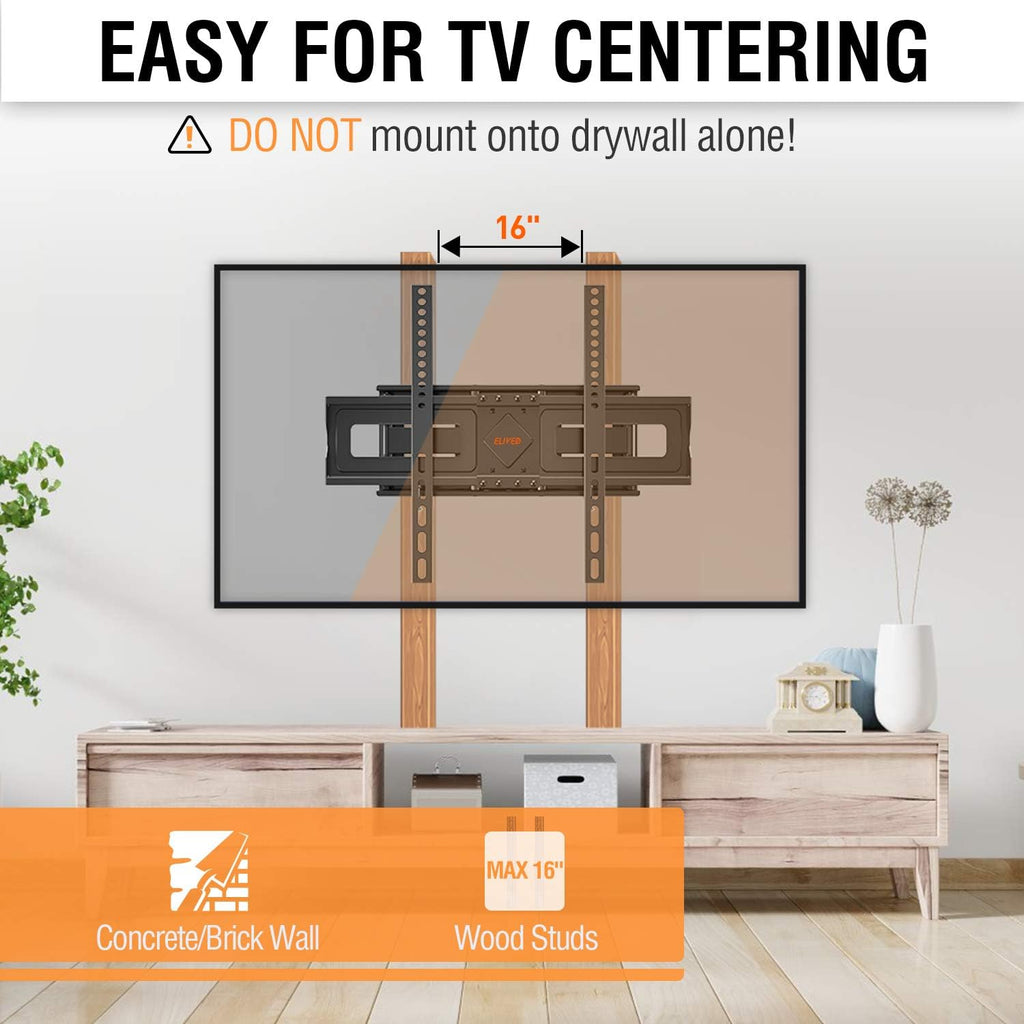 TV Wall Mount for 37-75 Inch Flat Screen TVs, Swivel and Tilt Full Motion, Max VESA 600x400mm, 99 lbs, Pack of 2 T69731