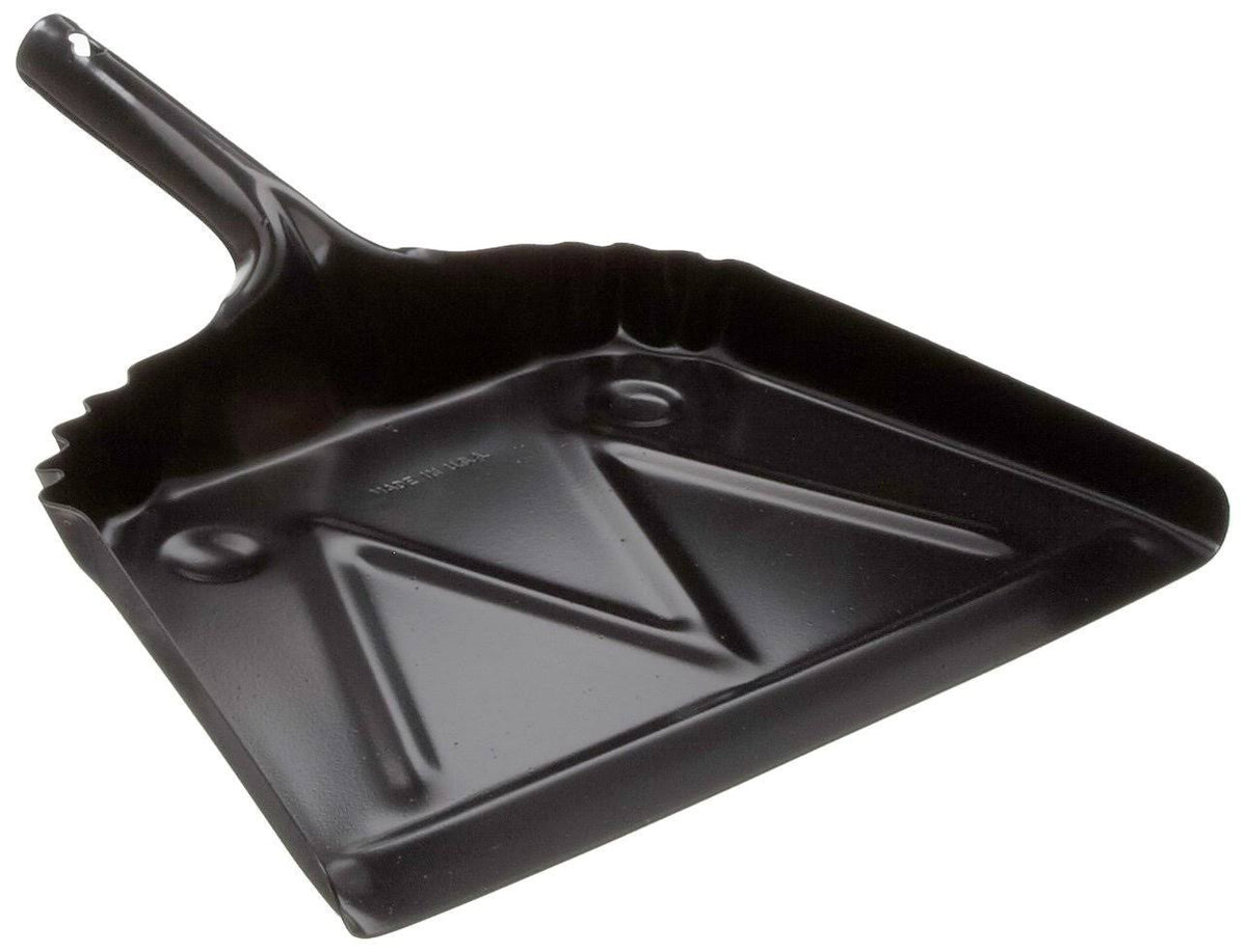 Black Metal Dust Pan 12" Width x 14" Height E3423