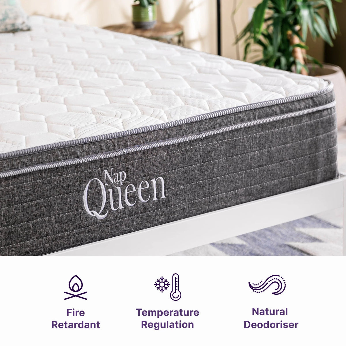 Queen Size Hybrid Memory Foam Pocket Spring Mattress O18838