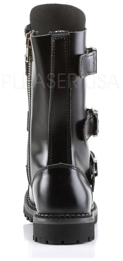 Black Leather Boots L843