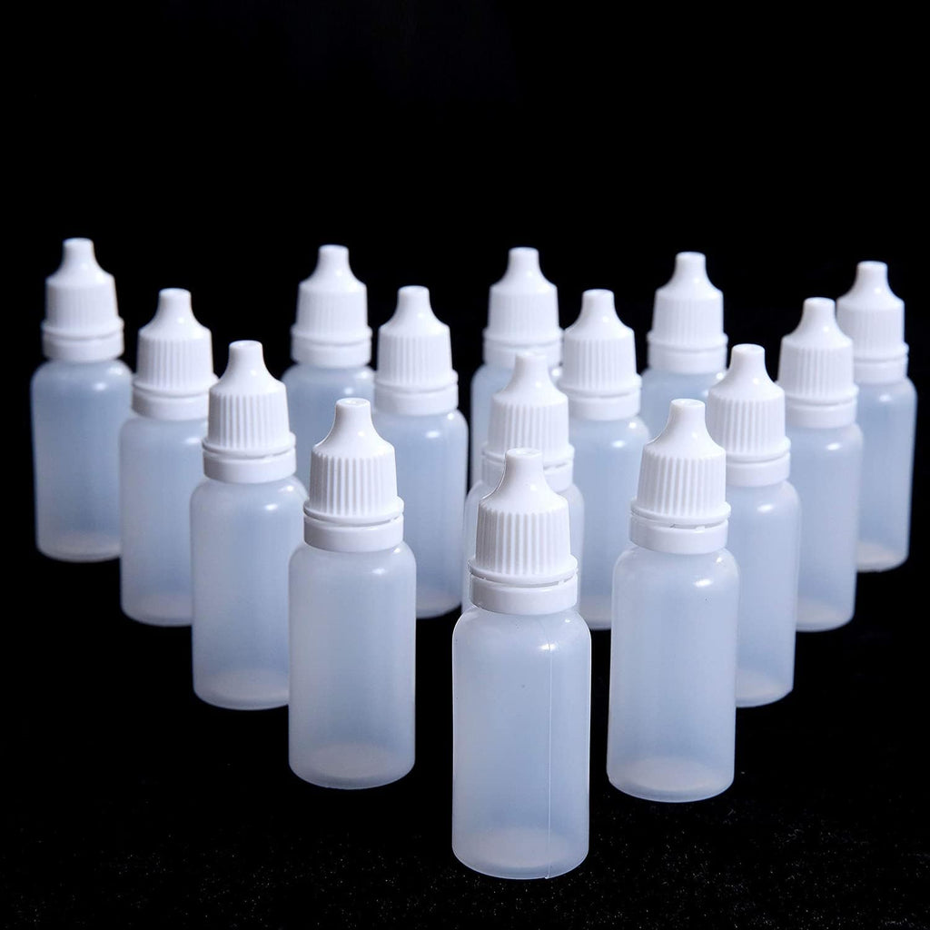 15ml Plastic Dropper Bottle with Childproof Cap, Pack of 2 T7335