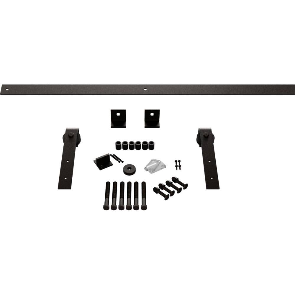Barn Door Hardware Set with 6 ft Track, Arch Bronze M15676