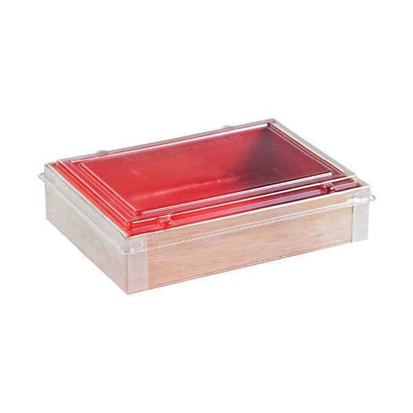 Wooden Folding Box with Red Shiny Interior, 24 oz. Pack of 100 H88712
