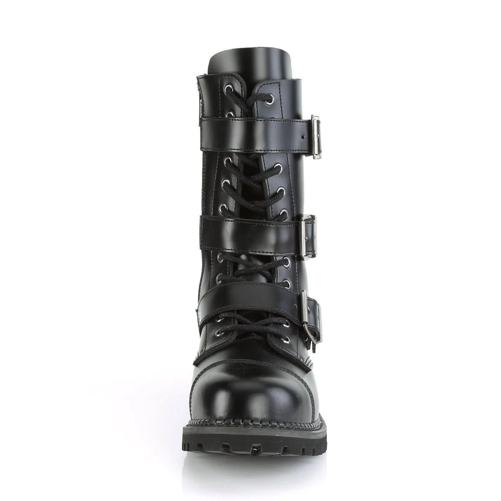 Black Leather Boots L843