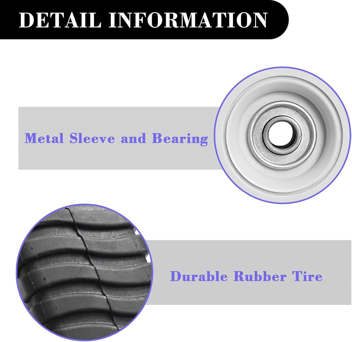 12 Inch Rear Wheel Replacement for Push Lawn Mower, 1 Pack Z392309