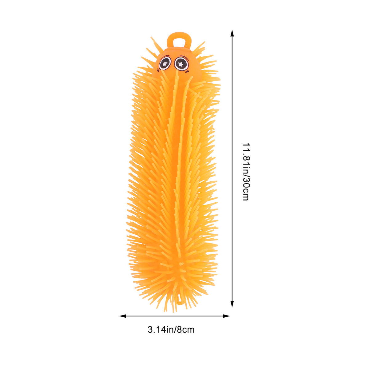 Toys Puffer Ball Caterpillar Sensory Flashing Inflatable Rubber K2604