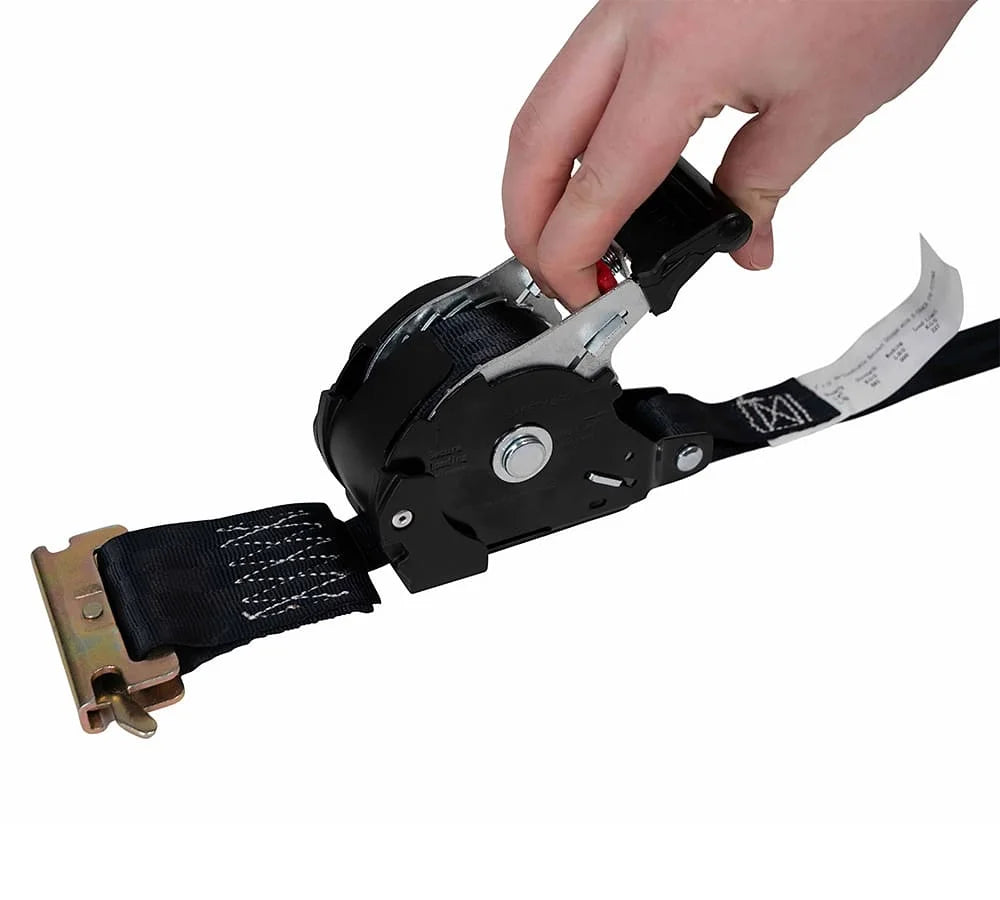 8 Pack Retractable Ratchet Straps with 500 lbs WLL H9293