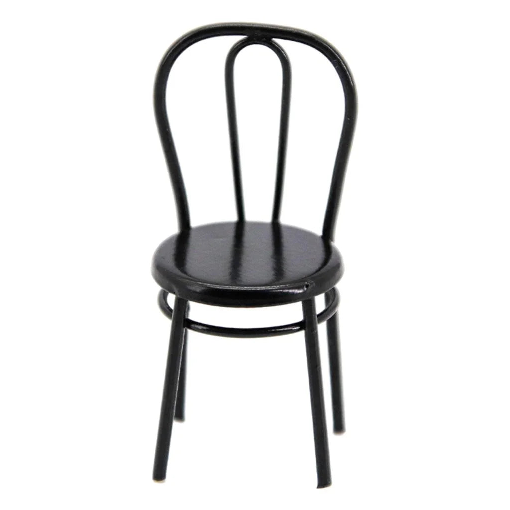 Black Metal Dollhouse Dining Furniture T5418