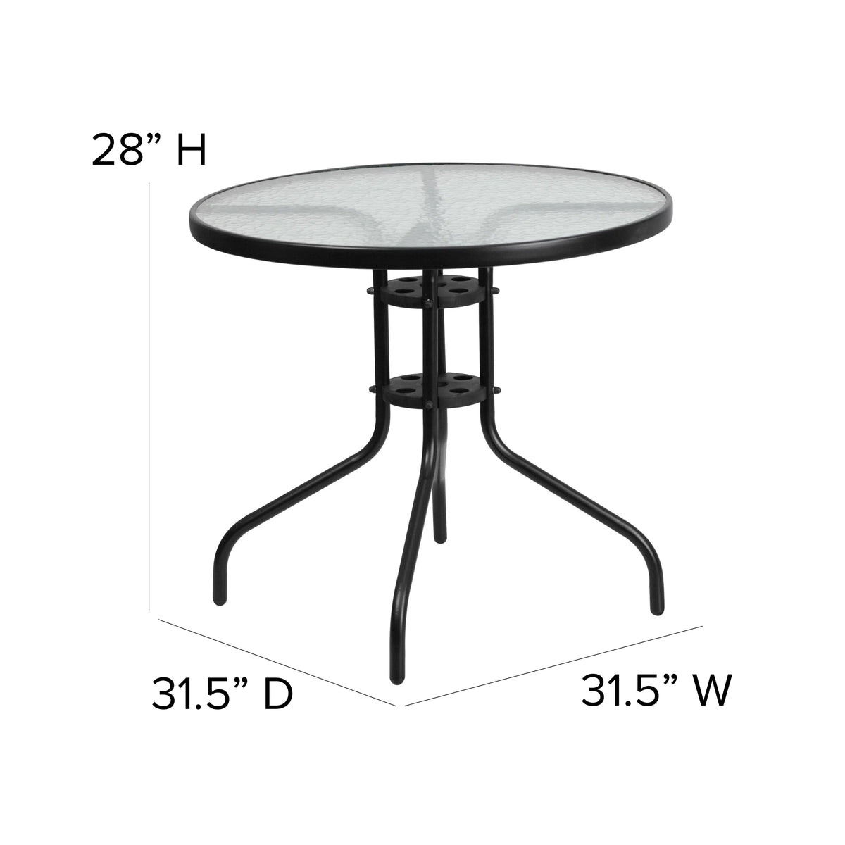 5 Piece Outdoor Patio Dining Set with 4 Brown Stack Chairs U575