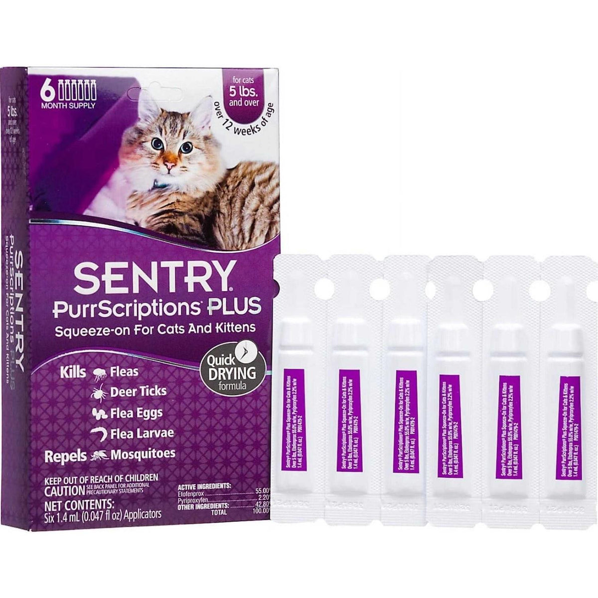 Flea & Tick Control for Cats & Kittens B95897