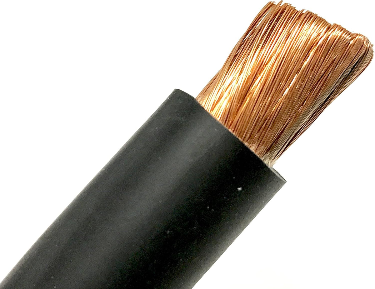 2 AWG Extra Flexible Welding Cable 600 Volt 25 FT GREEN Pack of 2 L1759