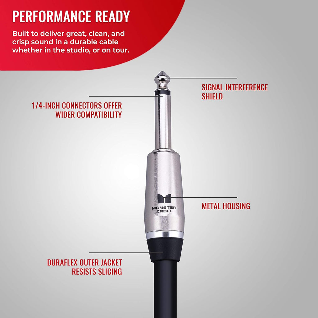 6 ft Straight 1/4 Speaker Cable Pack of 2 W92516