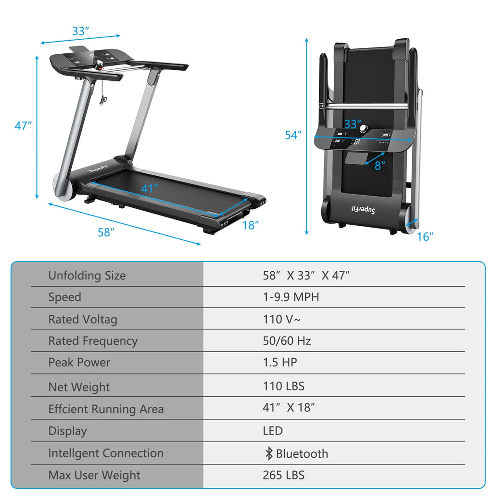 Electric Folding Treadmill S173516