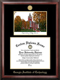 14x22 x 17x22 Gold Embossed Diploma Frame with Campus Images Lithograph S325392