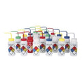 4-Color Safety-Labeled Wash Bottles E646612