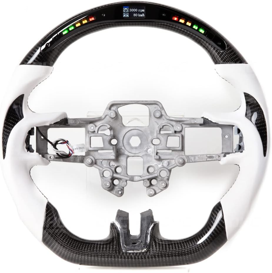 Matte Forged Carbon Fiber LED Steering Wheel T999