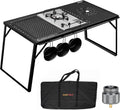 IGT Camping Table Kit with Gas Stove and Carrying Case A938301