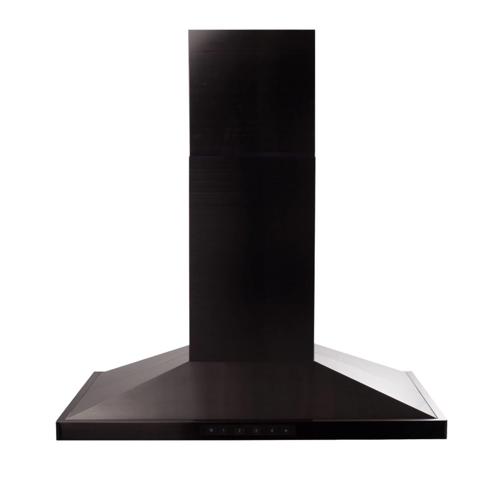 42 in. Black Stainless Steel Island Mount Range Hood D8651