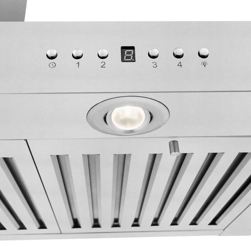 400 CFM Convertible Wall Mount Range Hood in Stainless Steel T31907